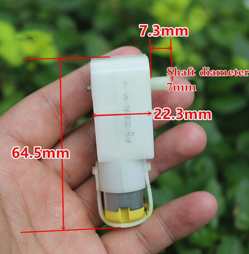 1pcs DC3-6V geared motor DIY smart four-wheel drive DC permanent magnet motor