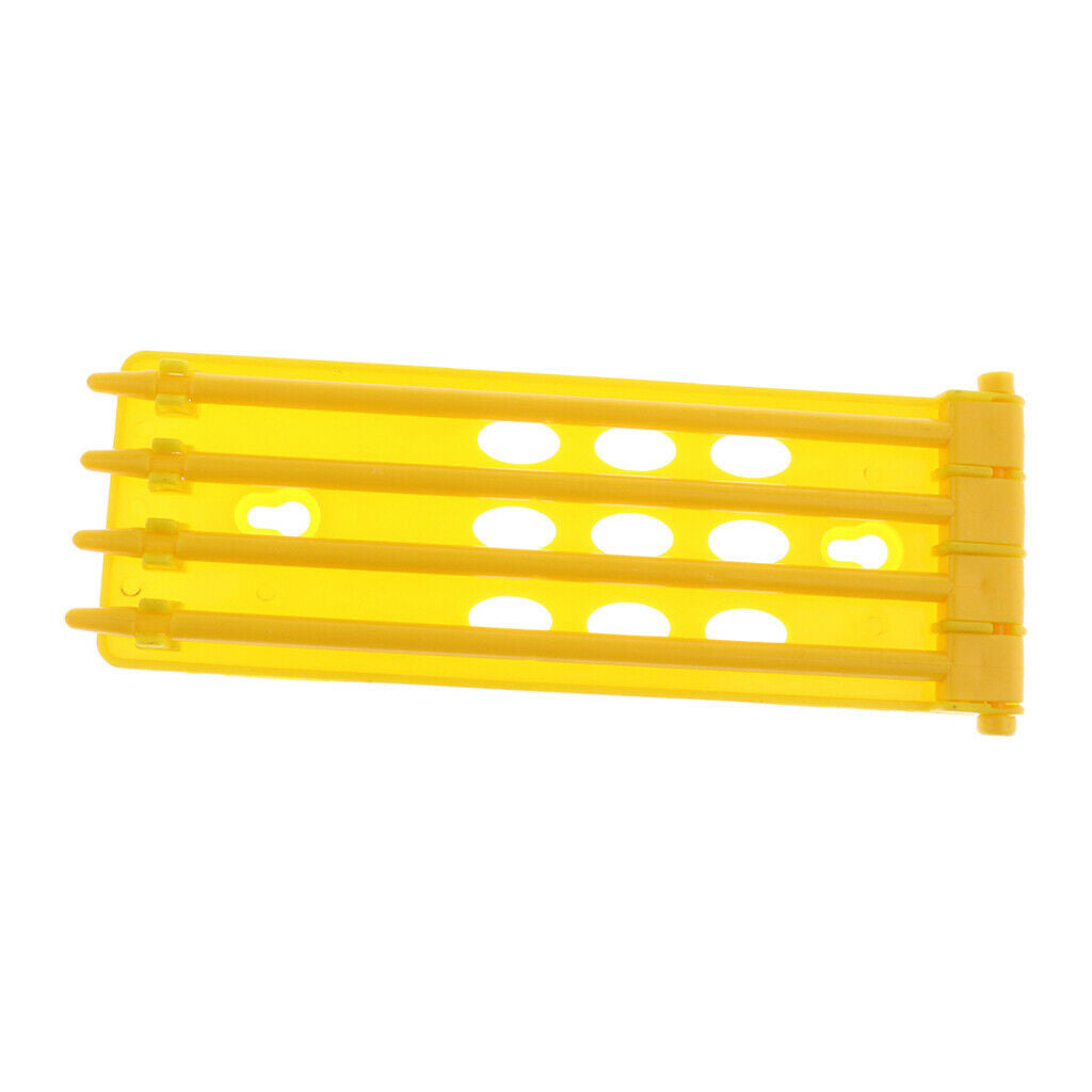 2x Racing Pigeon Foot Place Pigeon Leg  Holder Bands Rack Frame Yellow