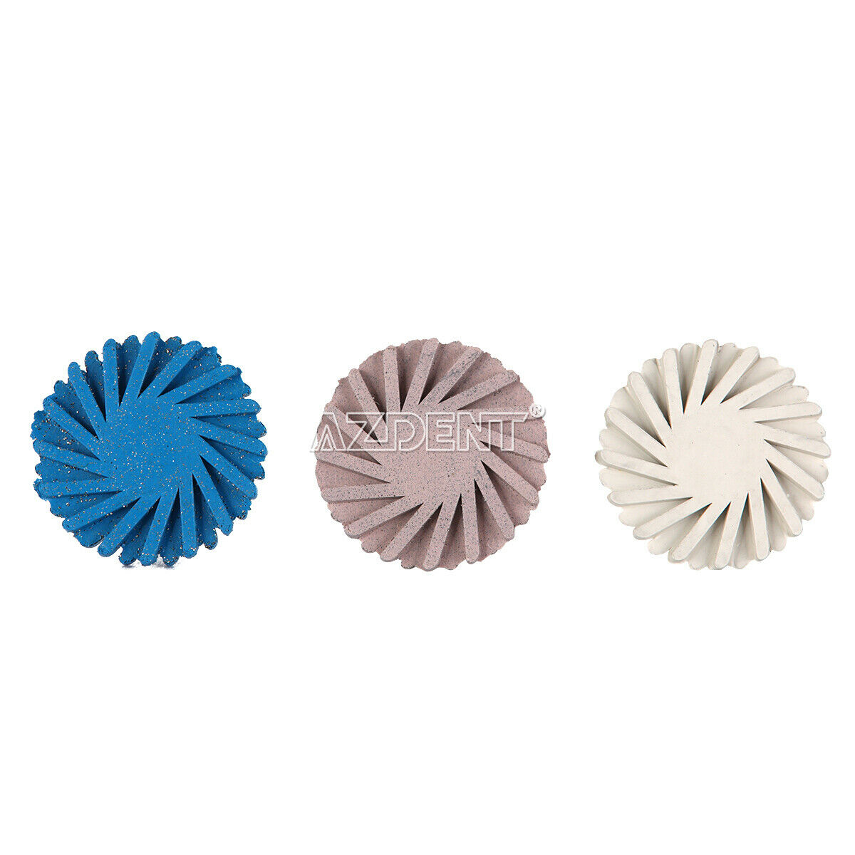 10X AZDENT Dental Composite Polishing Polisher Bur Diamond System RA 14mm Wheel