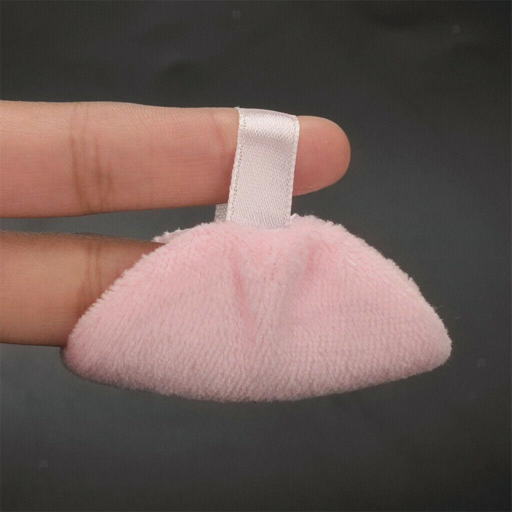 10x Soft Flocking Cosmetic Blusher Face Powder Foundation Puff Blender Pink