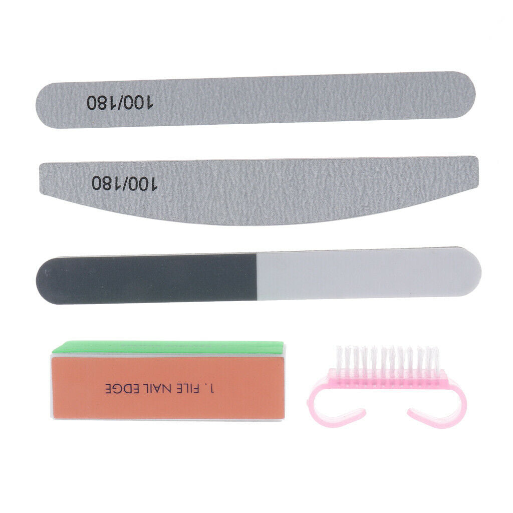 Nail Buffer Block, 5pcs/set Nail Polisher with File for Acrylic Nails