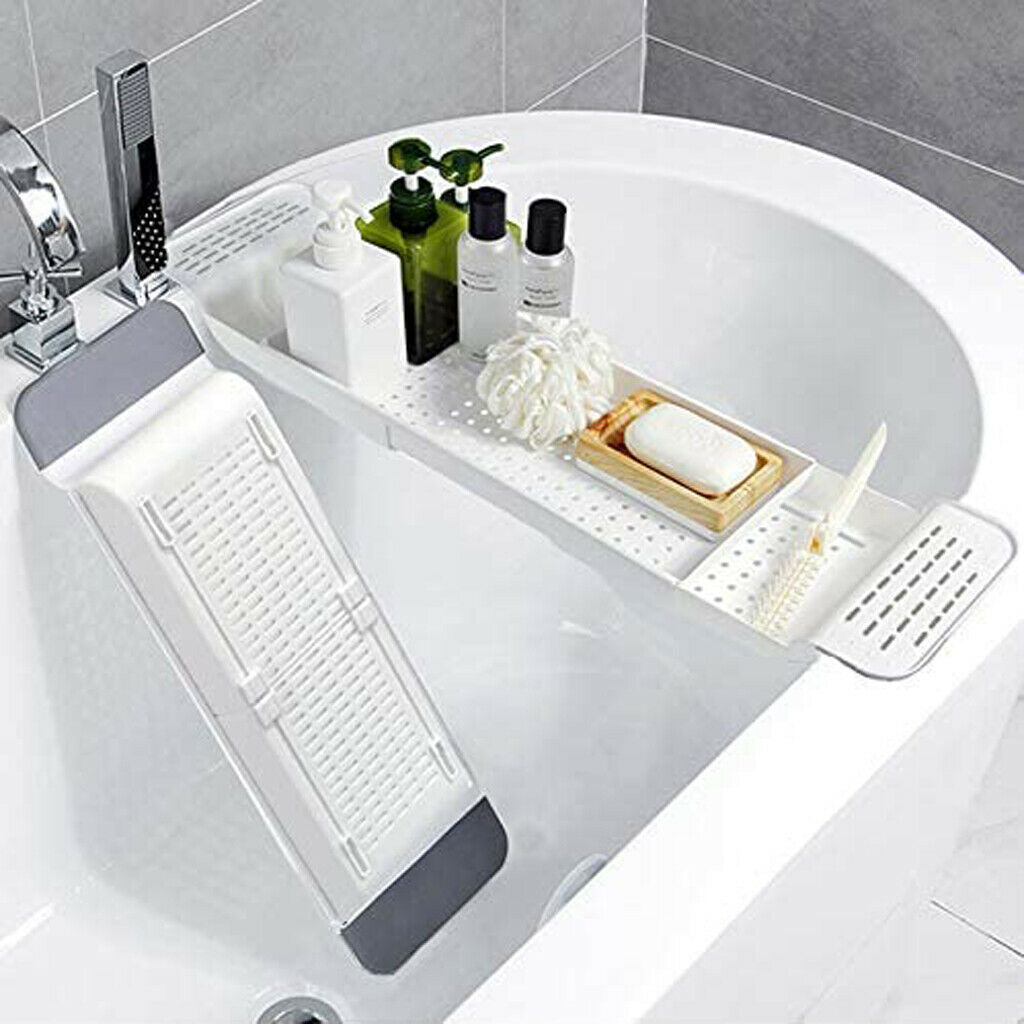 Plastic Telescopic Bathtub Caddy Holder Tub Stand Non-Slip Eco-friendly
