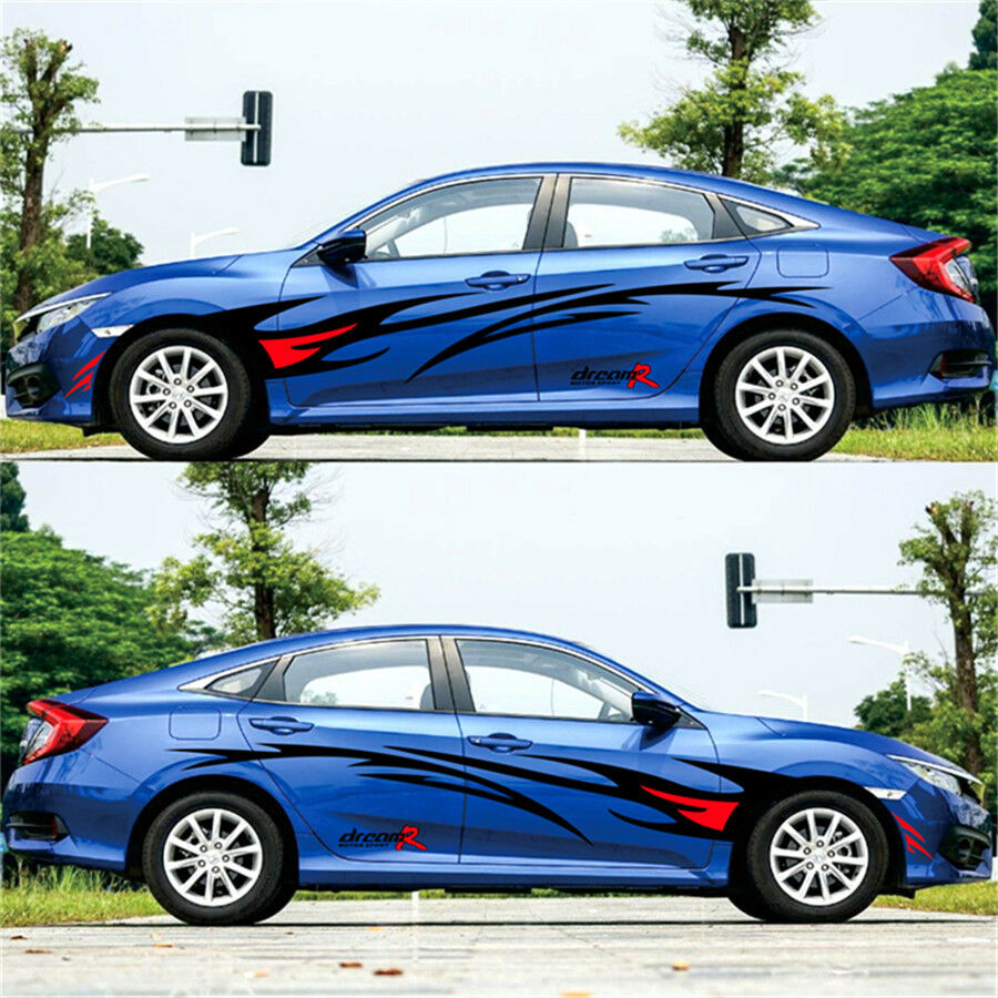 Car styling Flame Graphics design automobile accessories Car body decor Decals