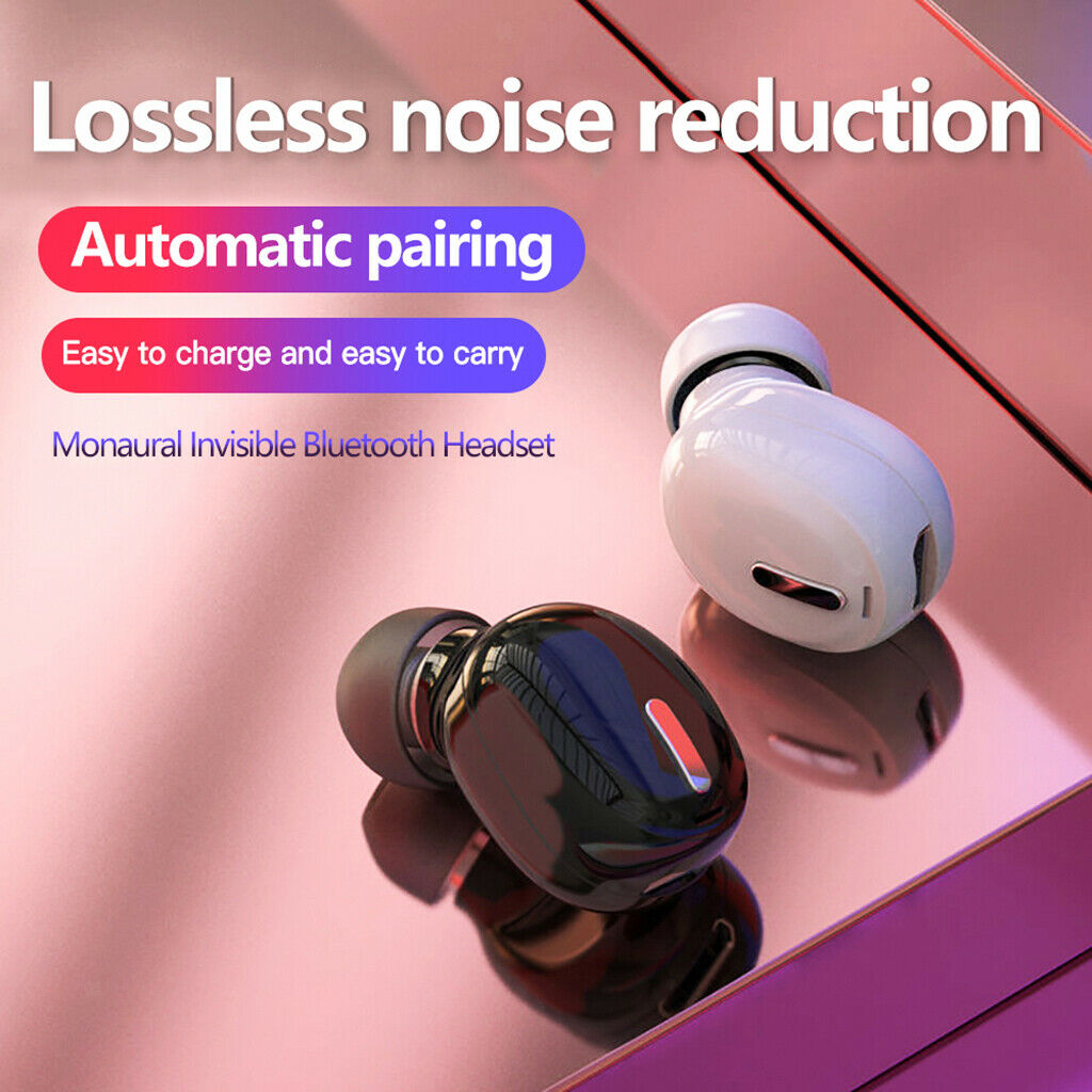 Mini Bluetooth 5.0 In-Ear Wireless Earphone Earbud Headphone Black OPP