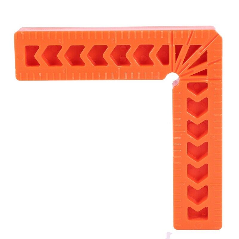 Plastic 90 degree right angle ruler 4 inch woodworking tool auxiliary locator R7