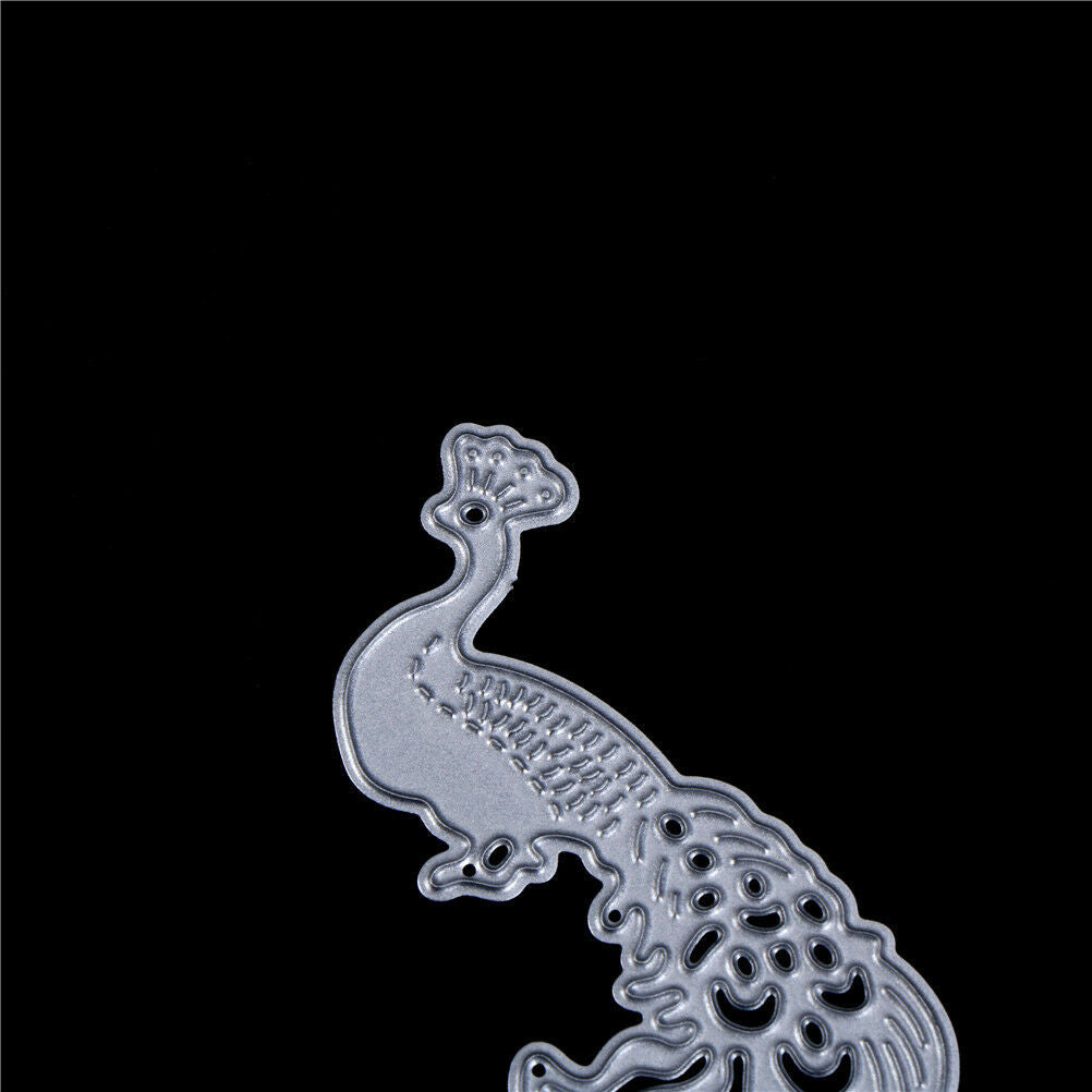 Cute Peacock Cutting Dies Stencils Scrapbooking Album Embossing Paper JC.l8