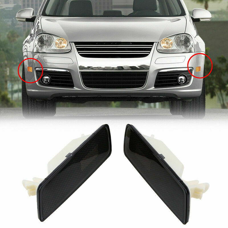 2x Front Side Turn Light Signal Lamp For Volkswagen Rabbit/GTI/Jetta 2006-2009
