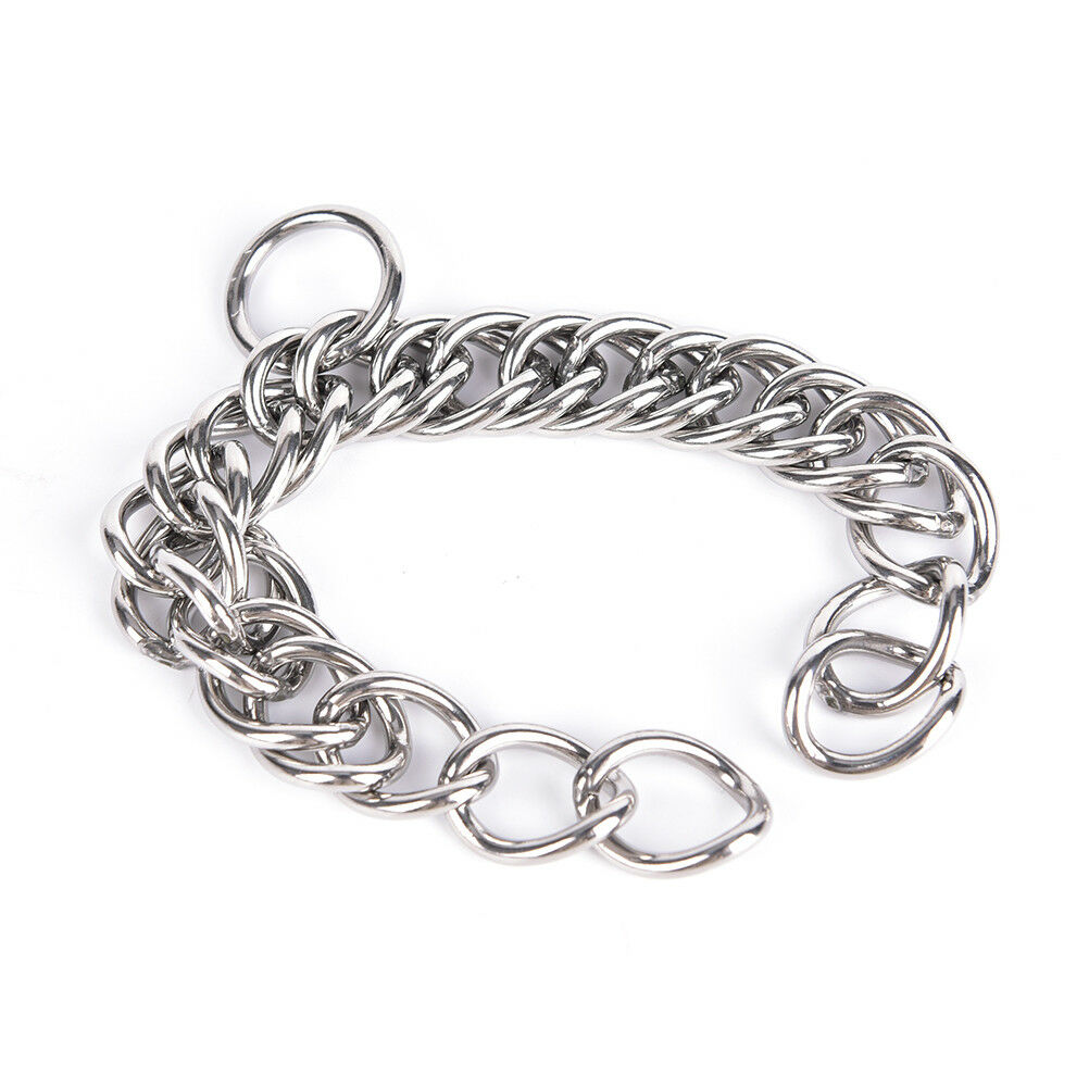 1pc stainless steel double link curb chain for horse bits pet Tt