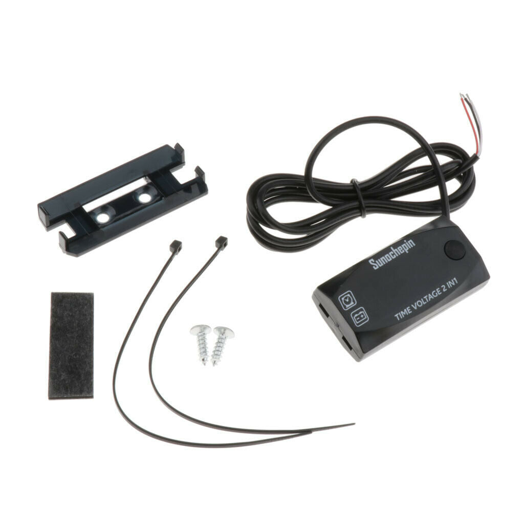 6V-30V LED Multifunction Digital Voltmeter Voltmeter Blue Clock