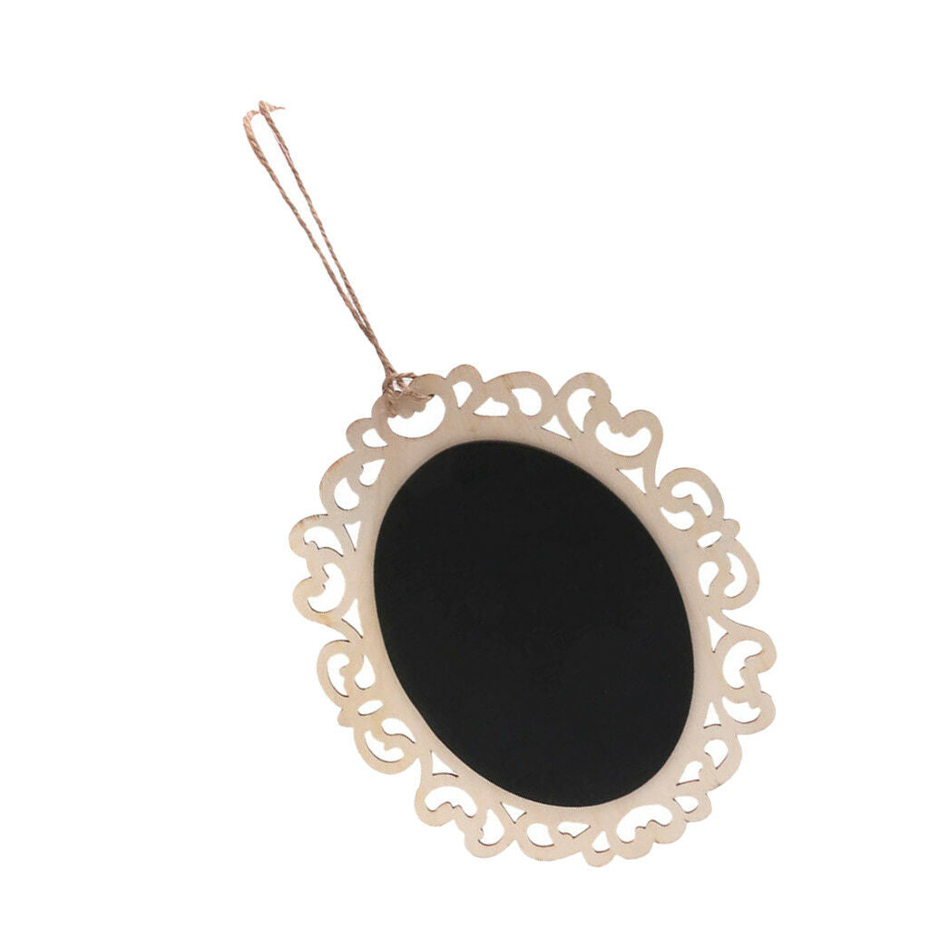 3-set Hanging Tag Message Board Blackboard Chalkboard Reminder Memo 18x15cm