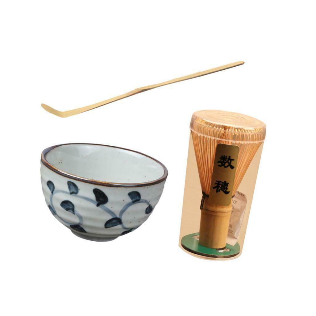 Matcha Bowl Set (Includes Ceramic Bowl, Tea Whisk, Spoon) 1 Set