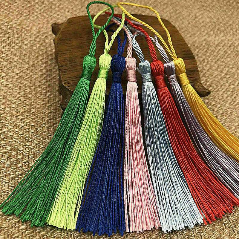 30Pcs Craft Silky Tassels For Souvenir Bookmarks Jewelry DIY Making Decoration !