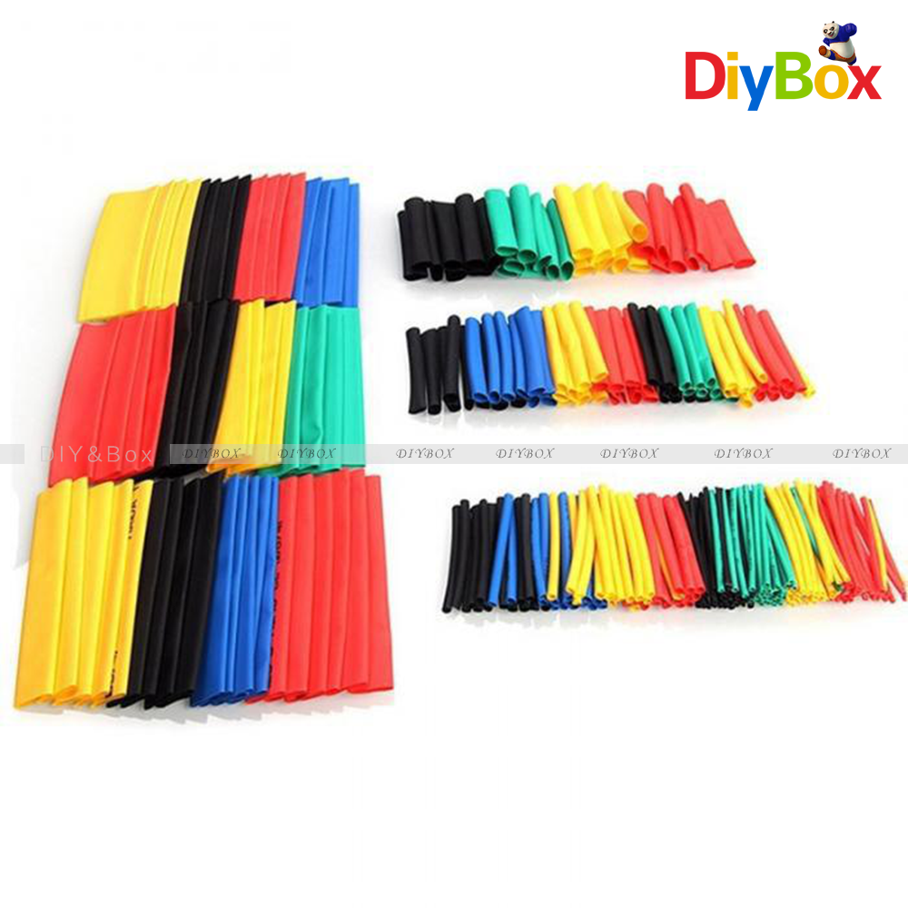 164PCS Polyolefin Heat Shrink Tube Tubing Insulated Assorted Sleeve Wire Cable