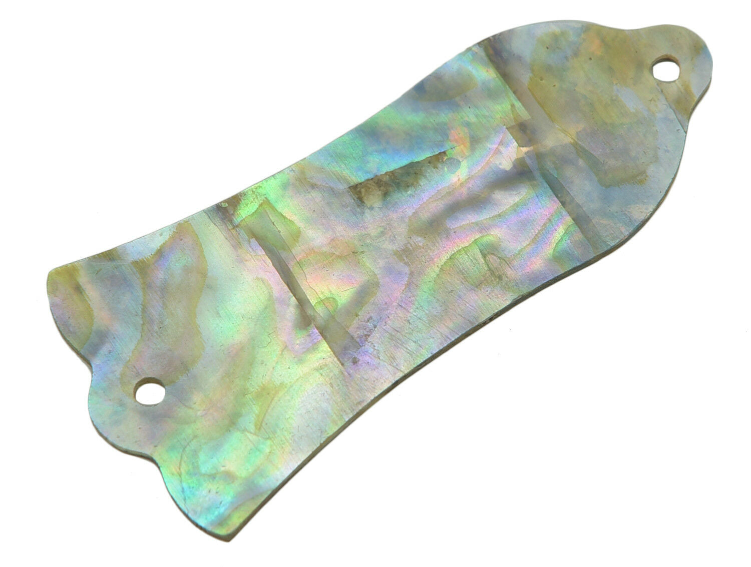 Natural Abalone Shell Guitar Truss Rod Cover with 2 Holes Fits Gibson Les Paul