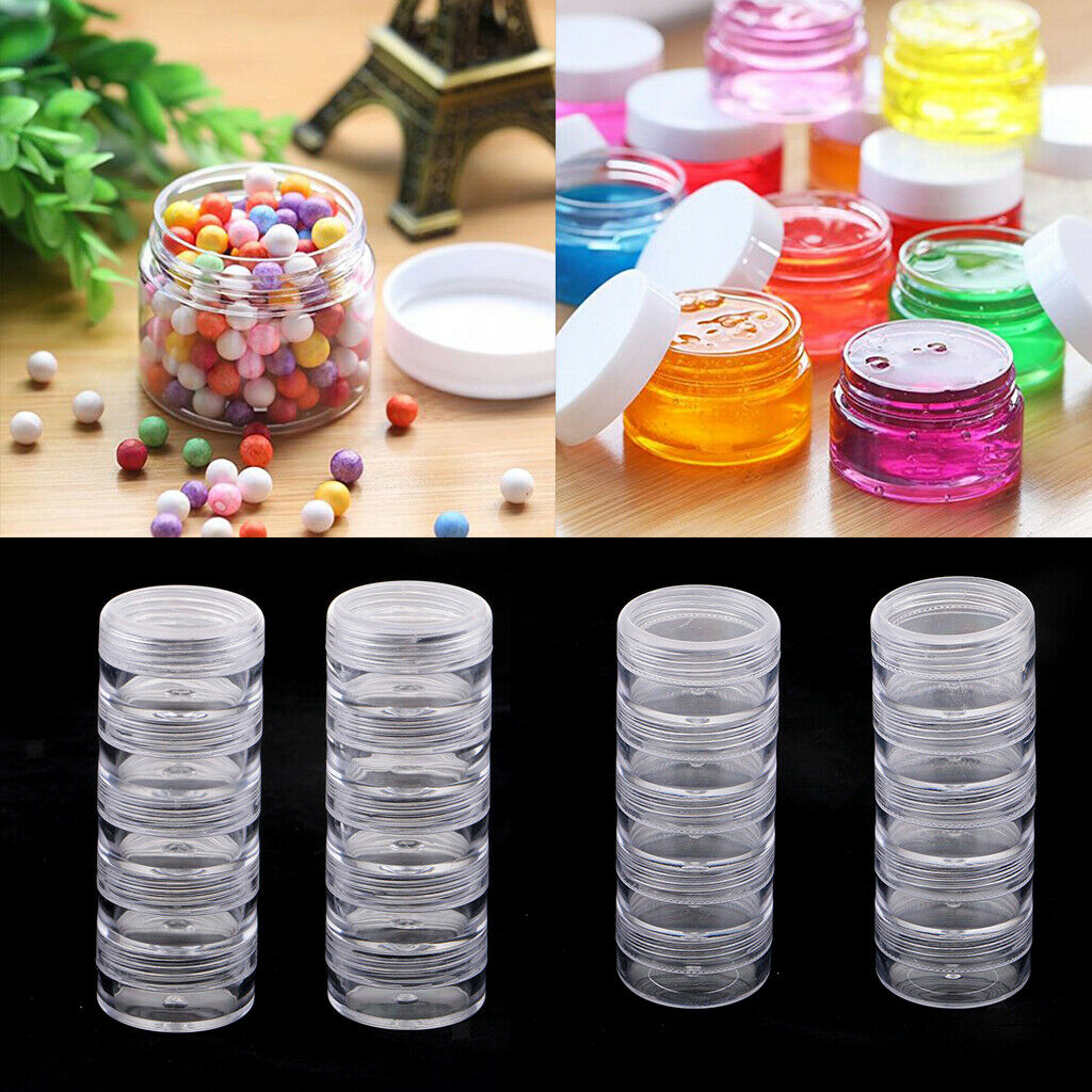 10Pcs 5 Layers Stackable Interlocking Screw Containers Storage Box 95x36mm
