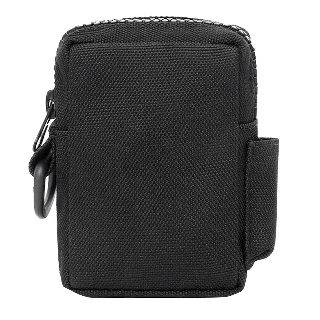 2Pcs Outdoor Compact Molle Belt Pouch Utility Pouch Accessory Bags - Black