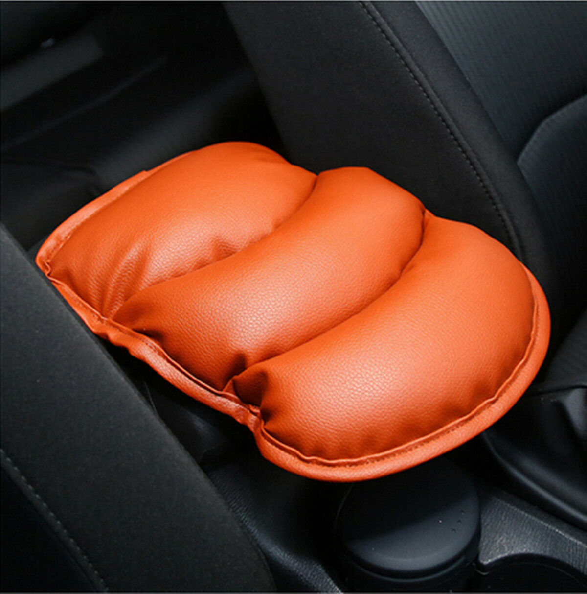 Practical Car Interior Center Armrest Console Soft Pad Cushion PU Leather Mat