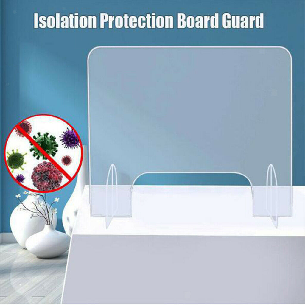 Sneeze Guard Clear Divider Guard Barrier Office Desk Shield Screen 24"x20"