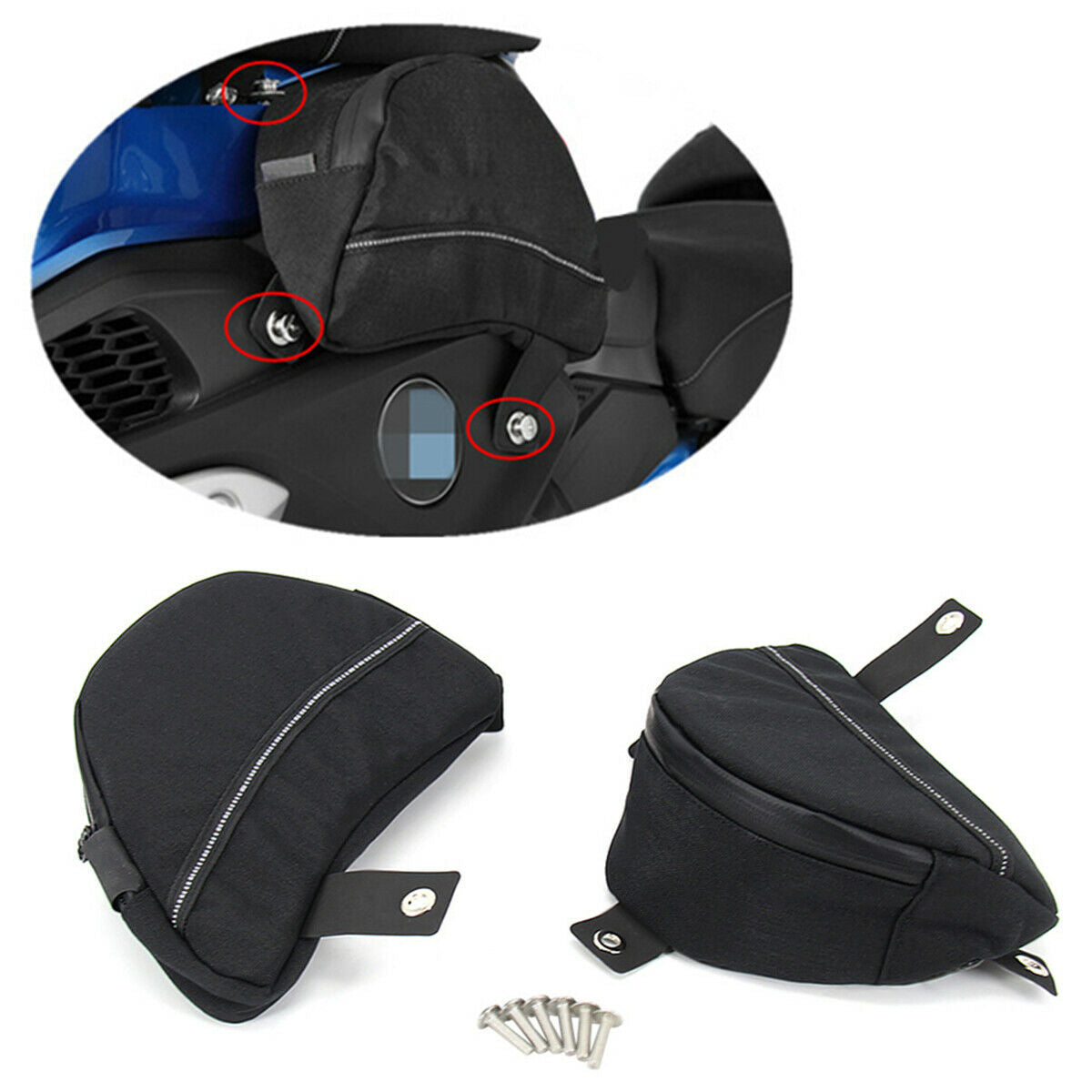 23×15×10cm Motorcycle Dustproof Tank Frame Bag Organizer ForBMW R1200GS LC 2017-