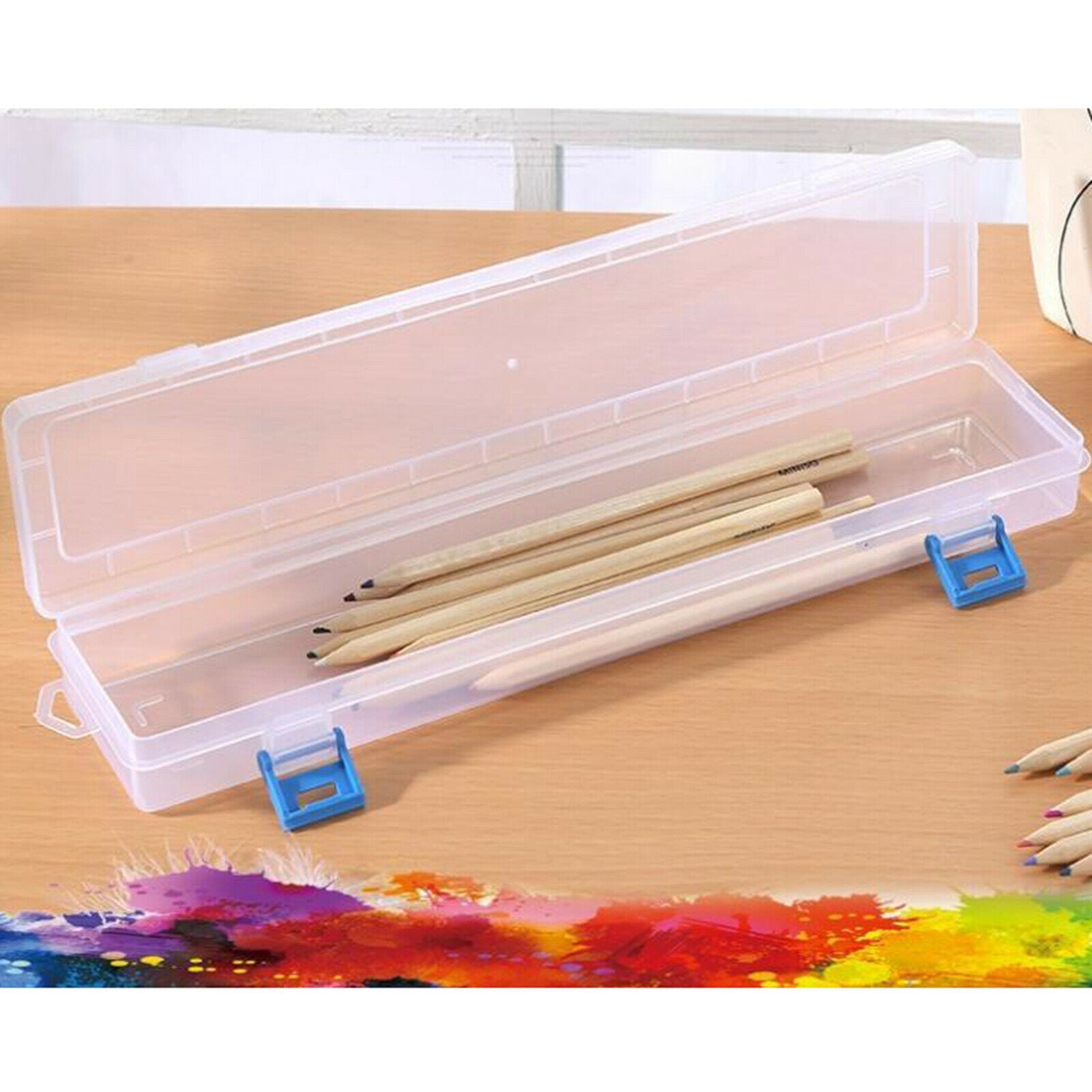 Plastic box storage organzier case jewelry box for color brush pen