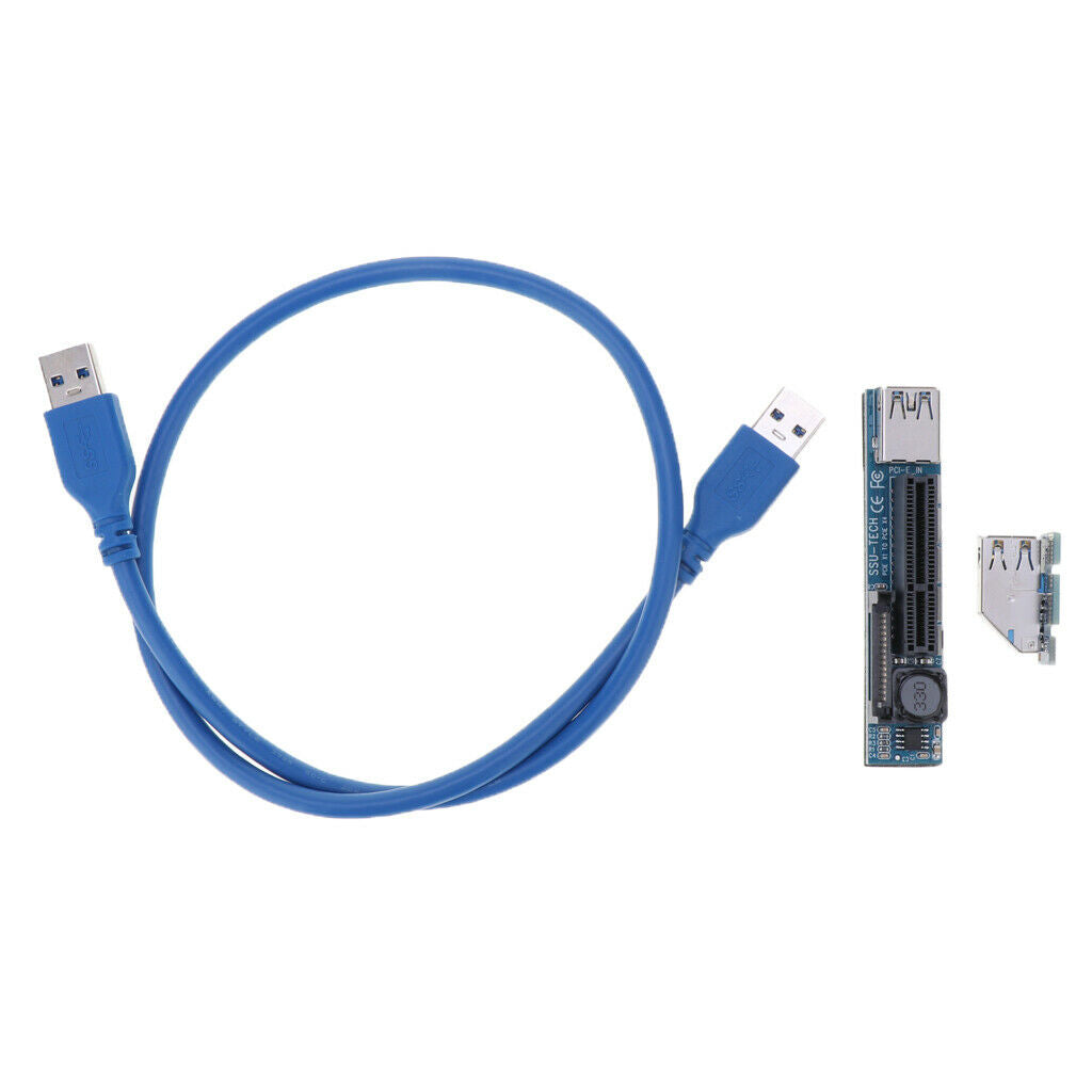 USB 3.0 PCI PCI-E  X1 to X4 Extender Riser Card Adapter