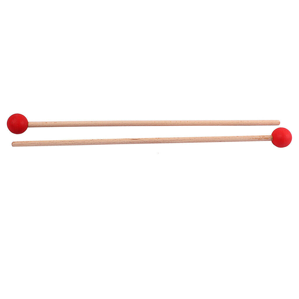 Drum Mallets Comfort Handle for Drum Percussion Accessory Parts Red