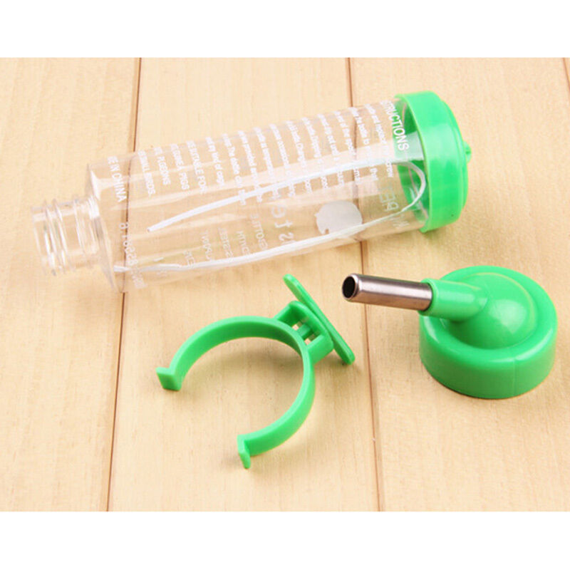 Hamsters Water Bottle Holder Dispenser Base Hut Small Animal Hideout Comb B Tt