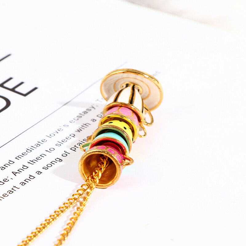 Tea Cup Necklace Pendant Woman Sweater Chain Clothing Accessories Long Neckl DF