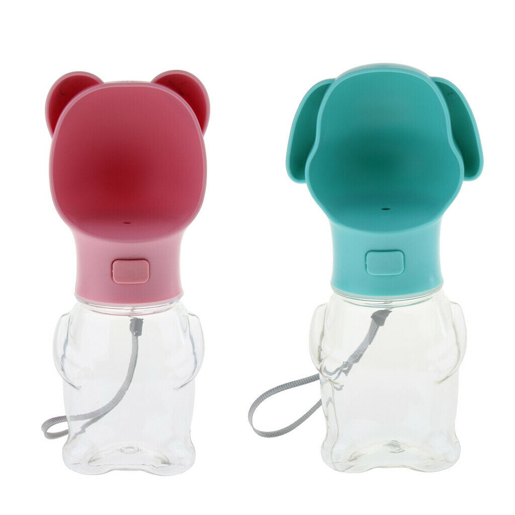 2pcs Portable Dog Travel Water Bottles for Walking Running Hiking in The