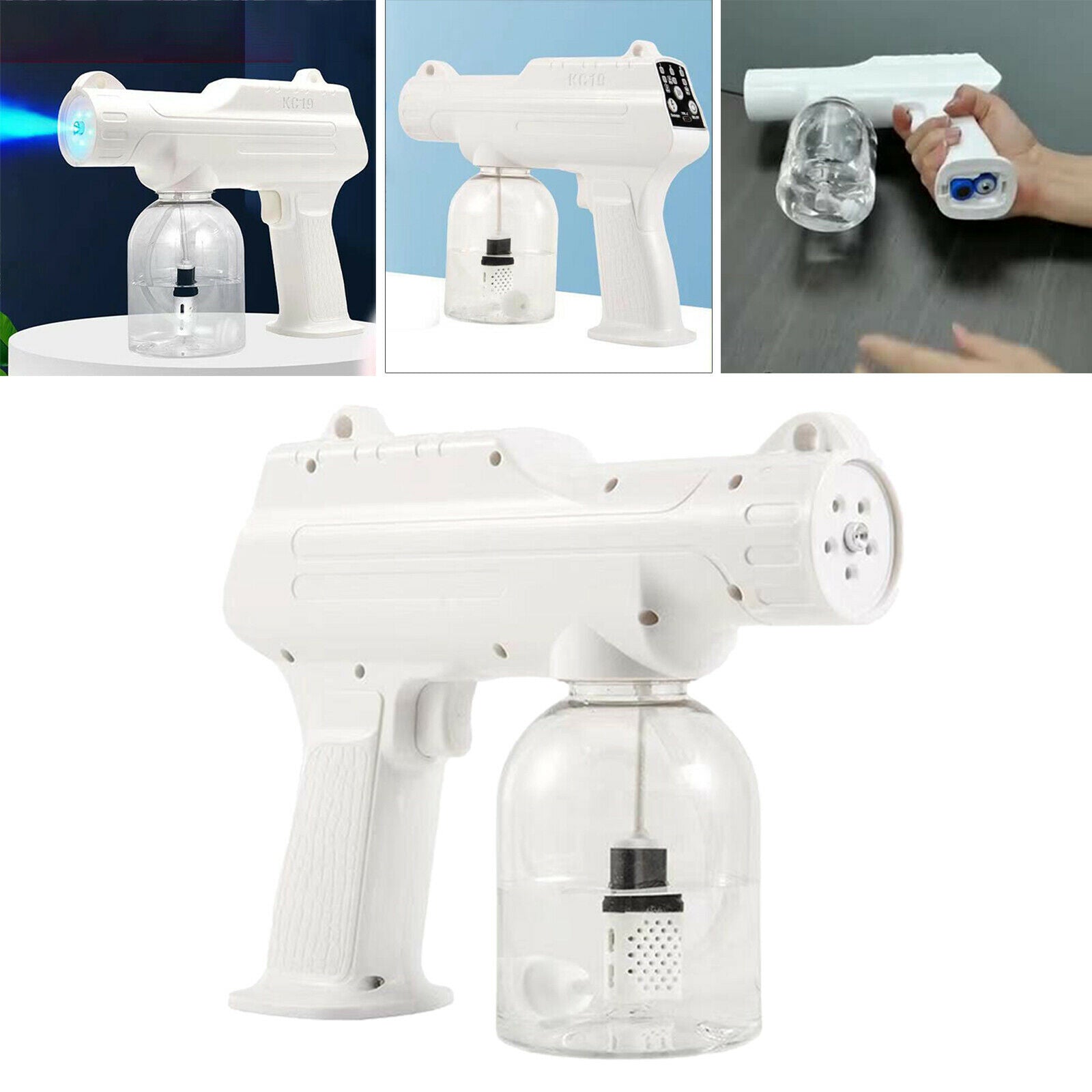 Cordless Nano Sprayer Sanitizer Handheld Disinfection Fogger Machine White