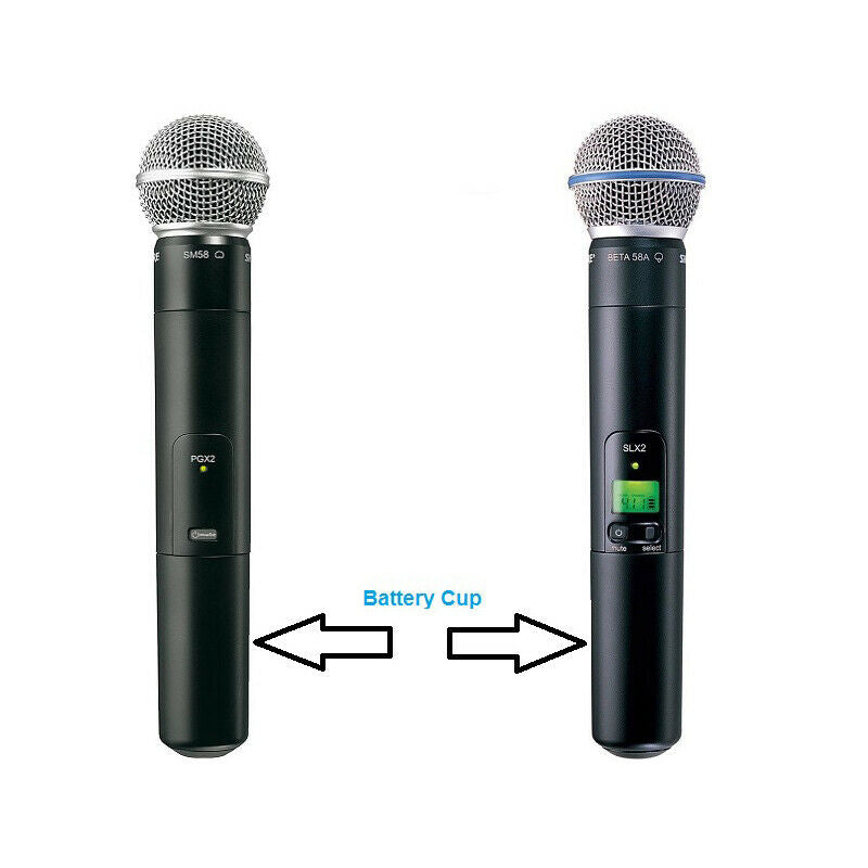 Karaoke Microphone Battery Screw on Cap/Cover/Cup for SHURE Microphones PGX SLX
