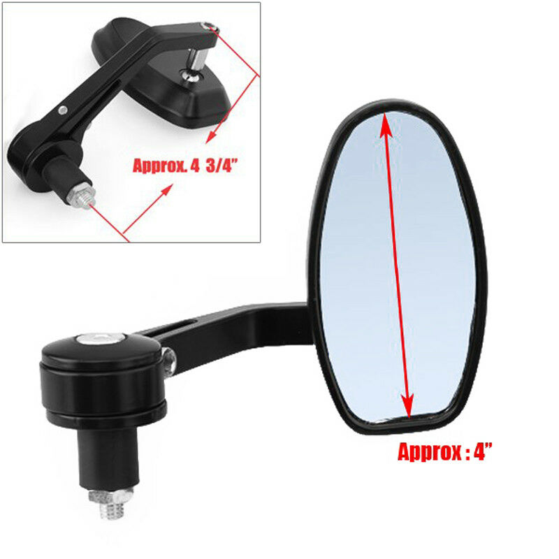 2PCS Motorcycle 7/8" Handlebar End Mirrors For Street bikes Sports bikes Chopper