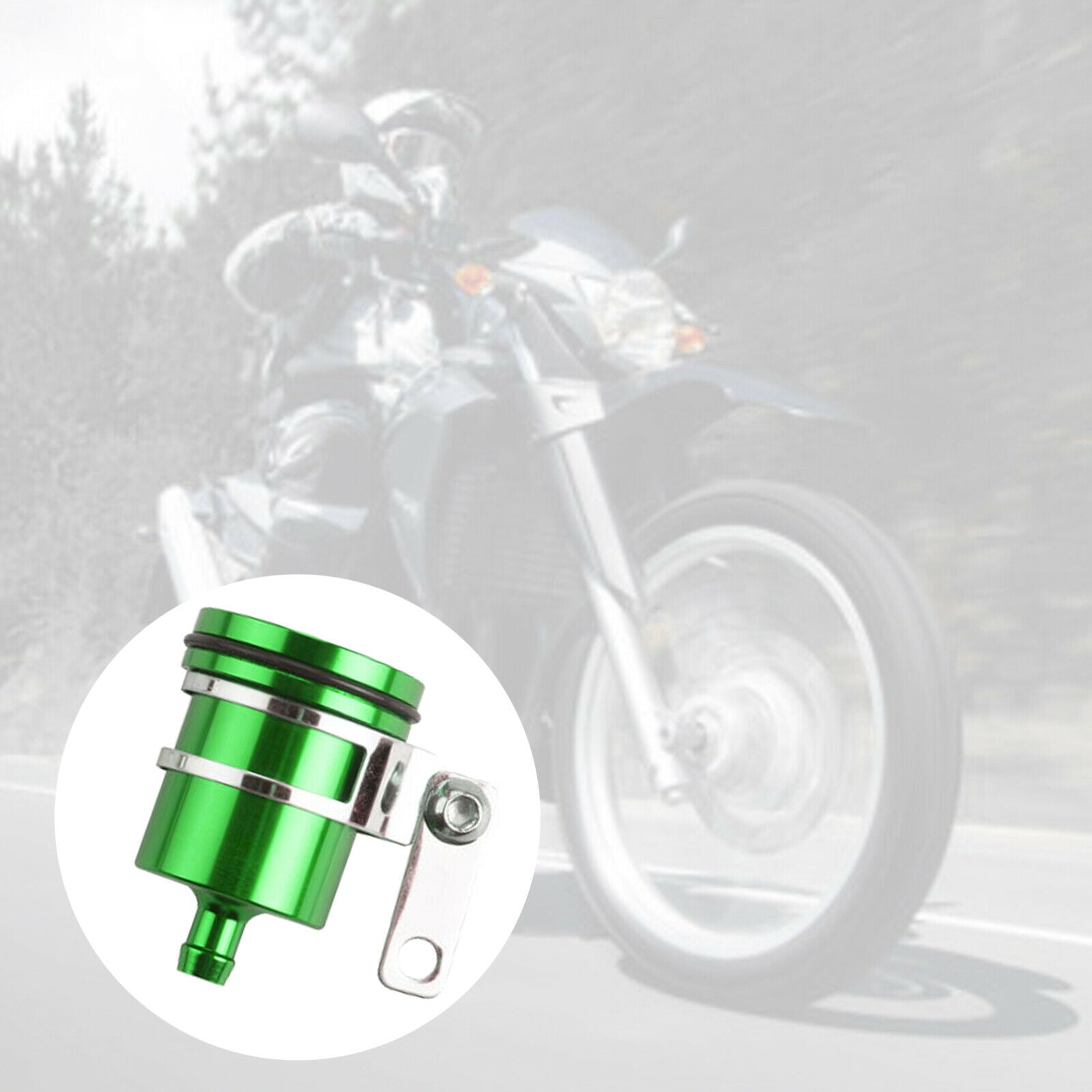 Motorcycle Brake Fluid Reservoir Oil Tank Cup Parts for Kawasaki Green