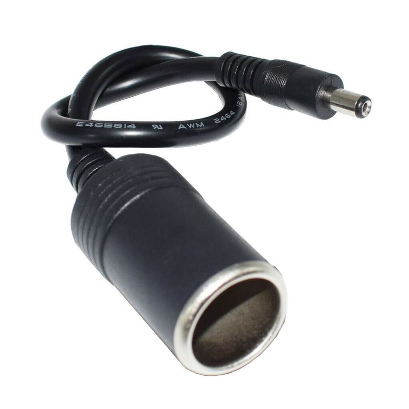 12V Car Female Cigarette Lighter Power Plug Socket To Male Connector Adapter .