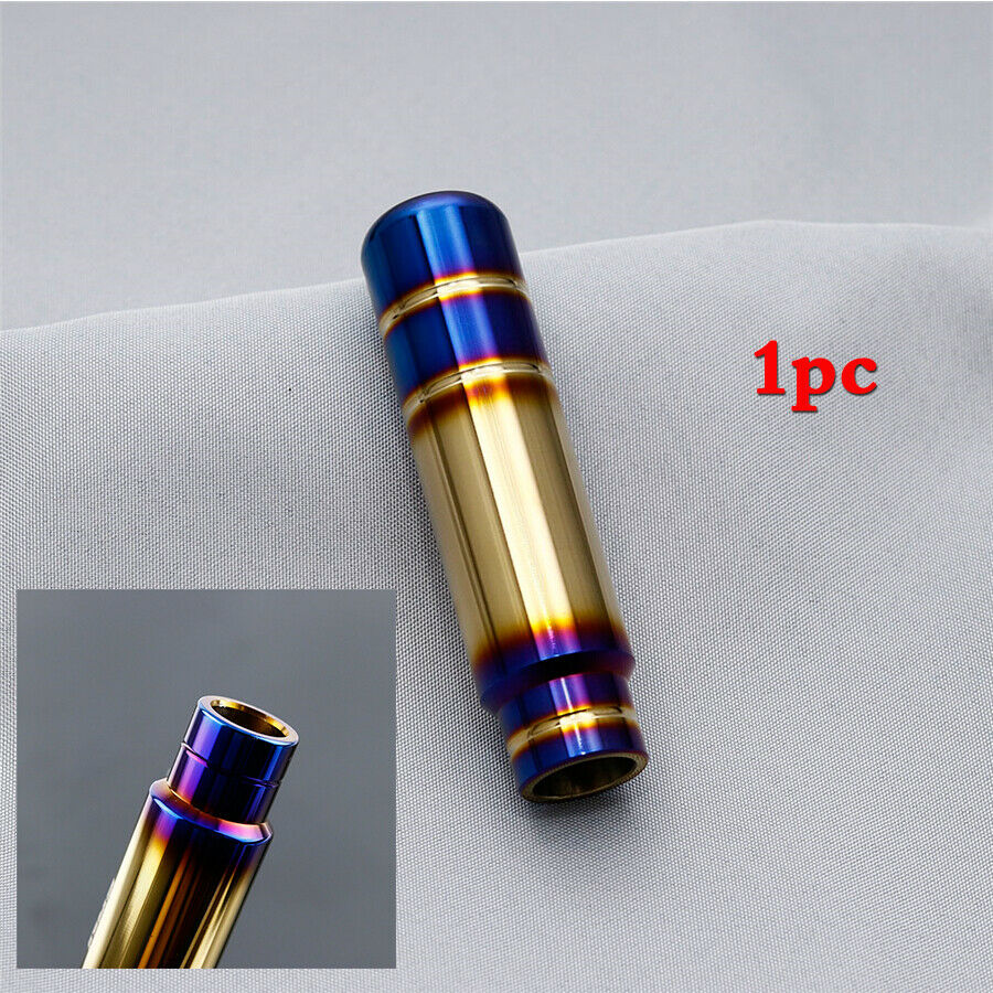 1x Aluminum Burnt Blue Car Gear Shift Knob Shifter Lever Head 130mm Universal