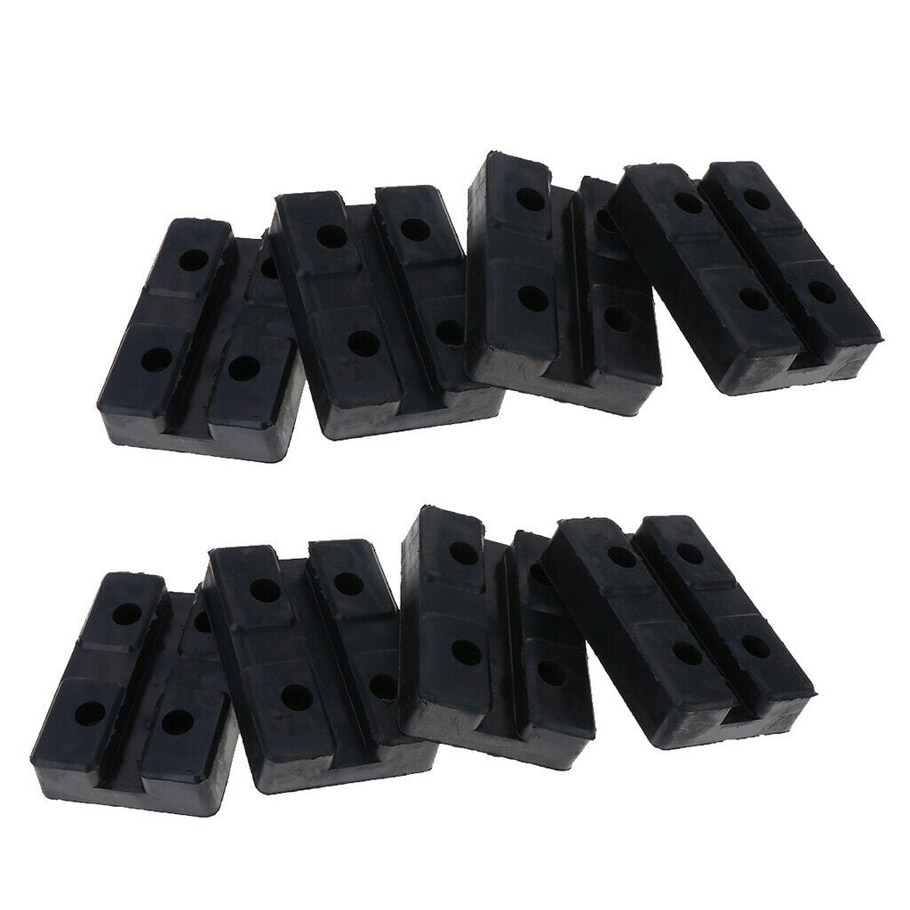 8x Car Post Lift Arm Pad Car Hoist Jack Frame Pads Auto Rectangle 120x80mm