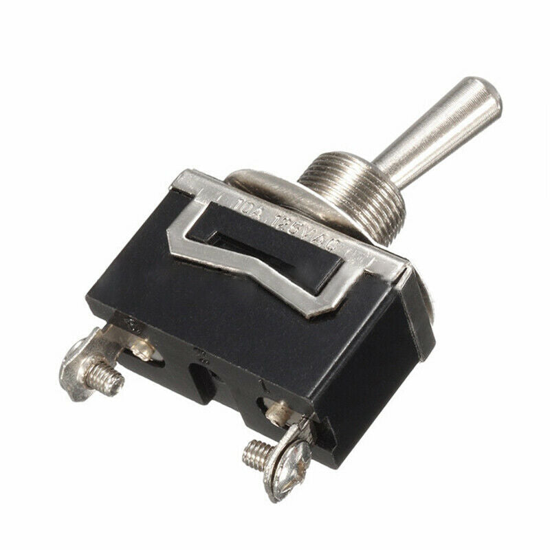 5X Toggle Switch 12V 24V 220V 230V 10A Flick ON OFF 2 Pole for Car Truck Boat