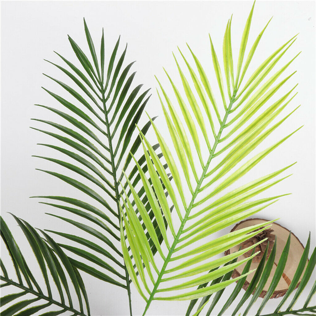 3x Faux Plant Leaf Silk Leaves Flower for Home Office DIY Garden Decor