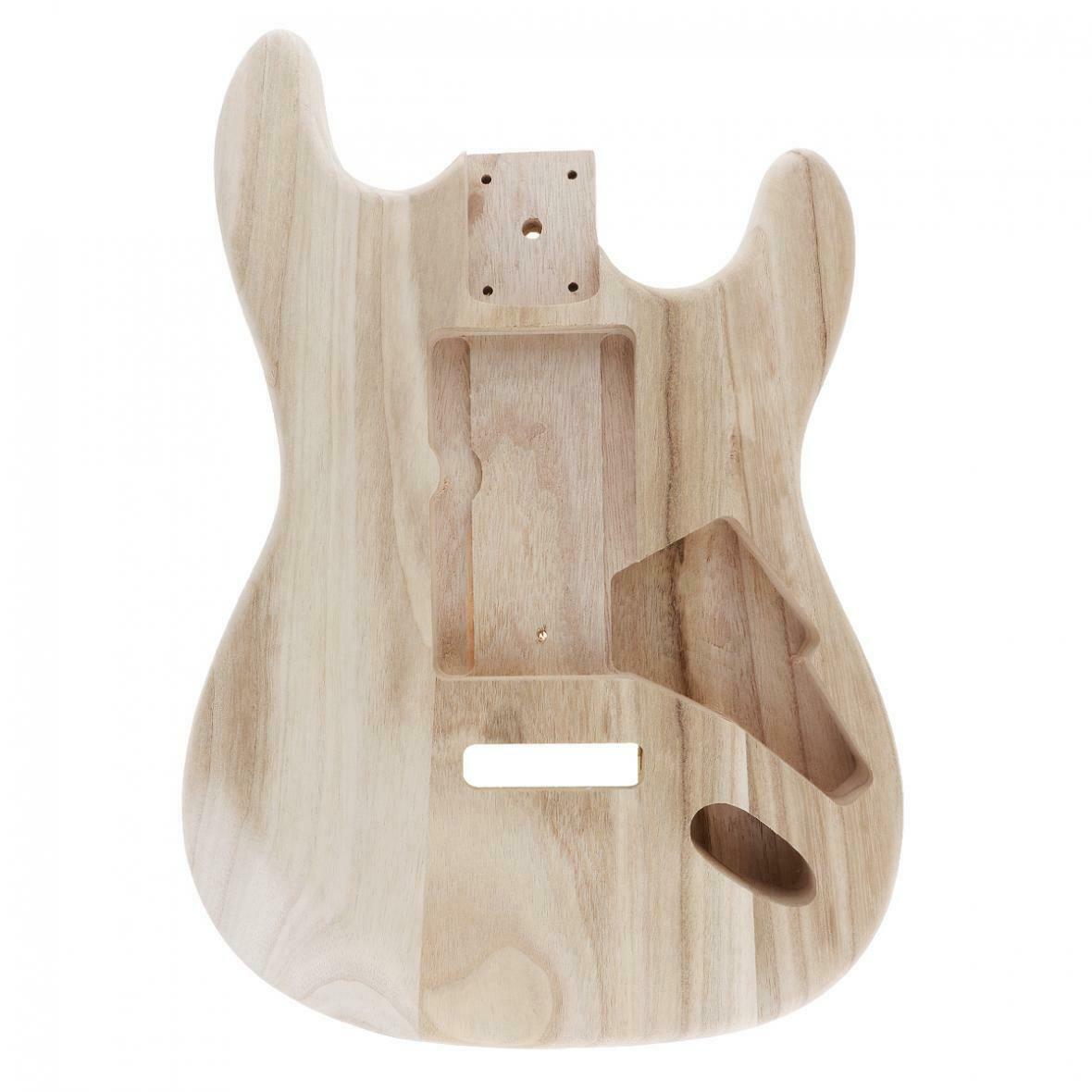 Barrel Maple Unfinished Electric Guitar Body DIY Electric Guitar ST Style