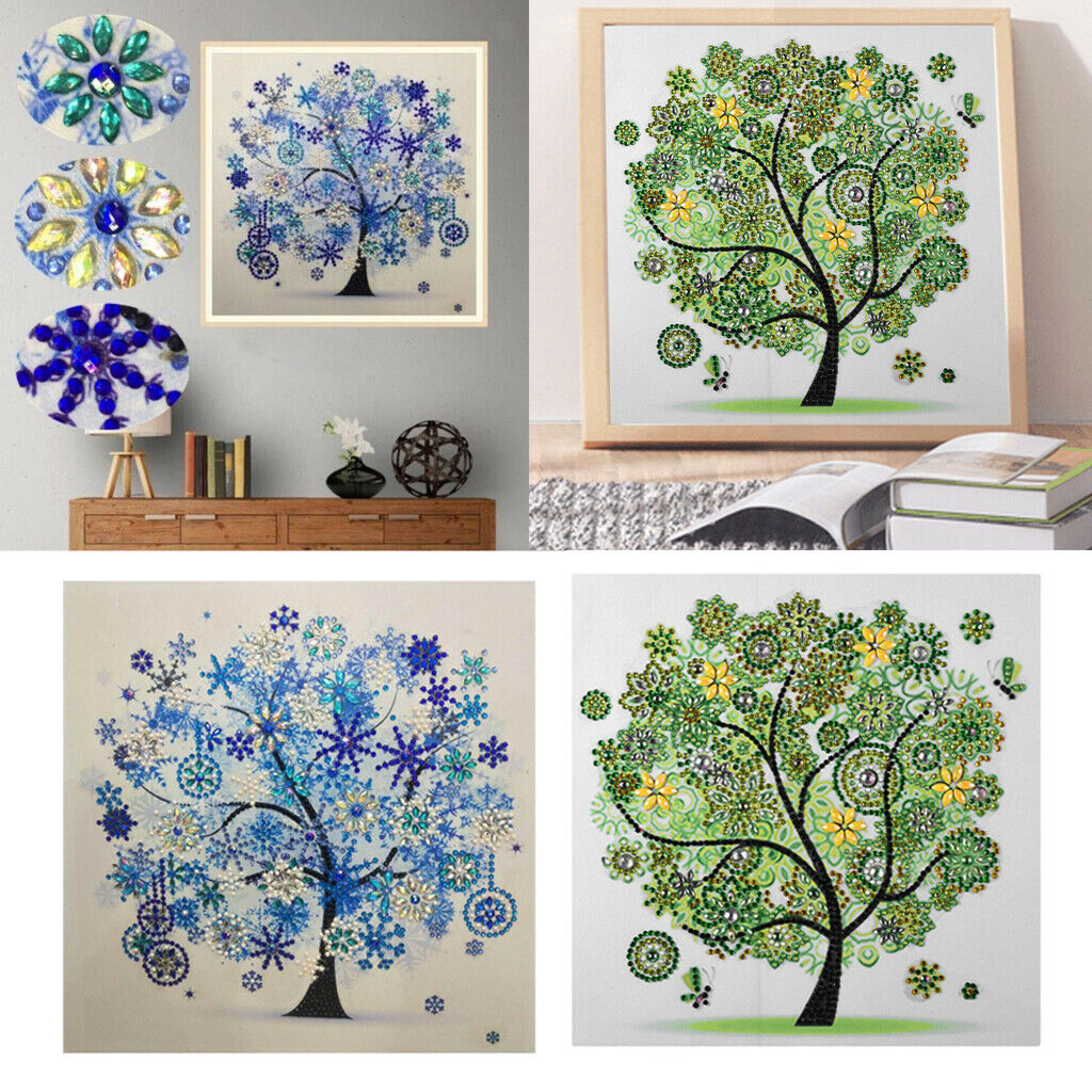 2 Pieces Special Shaped Diamond Painting -Four season Tree Pattern
