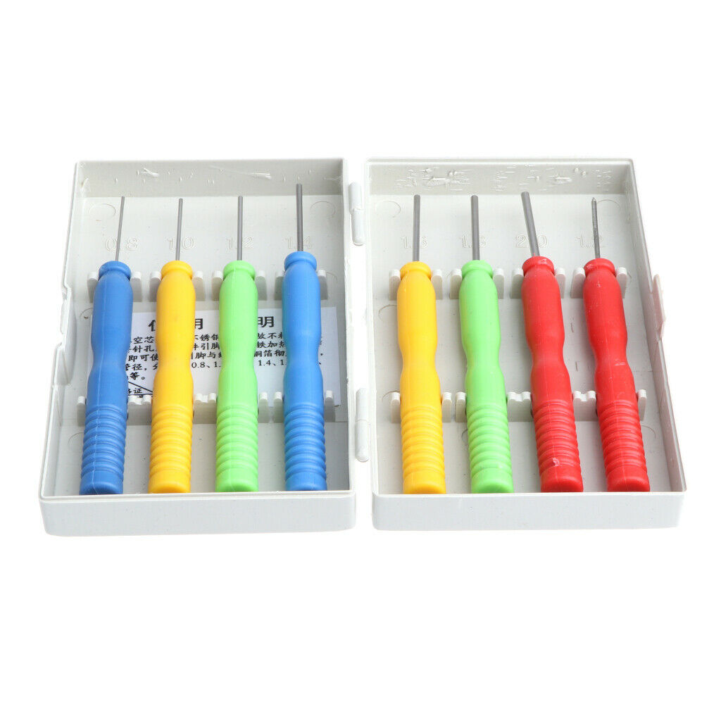 8 Pcs/Set Hollow Needles Desoldering Tool IC Extraction Tool Detaching Pin