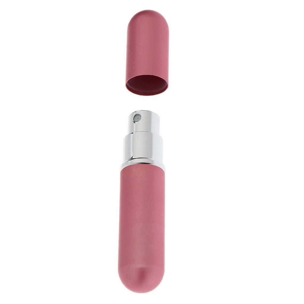 2pcs Aluminium 6ml Travel Refillable Perfume Atomizer Pump Spray Empty Bottles