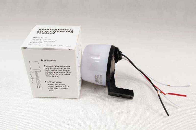 AC 220V 50/60Hz 16AMP 2.0W Cities Street Light Control Switch