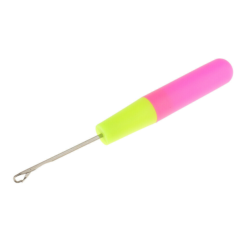 Lots 4 6" Plastic Handle Latch Hooks Needles for Feather Knitting Crafts