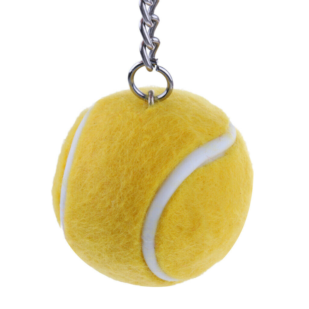 2pcs Fashion Key Tennis Ball Keychain Bag Decor Handmade Crafts Making
