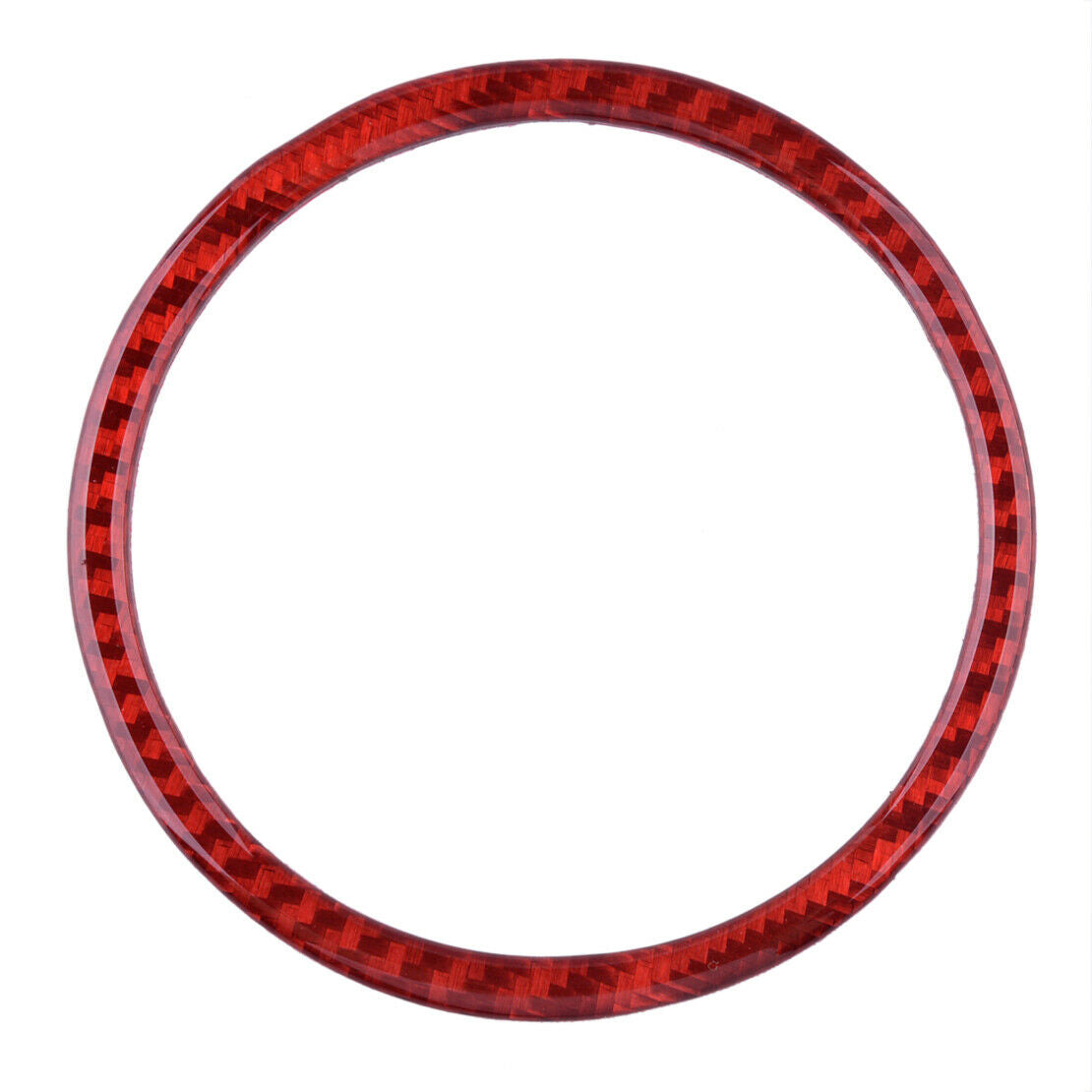 2Pcs Carbon Fiber Door Speaker Ring Cover Decor Fit For Ford Mustang 2015-2019