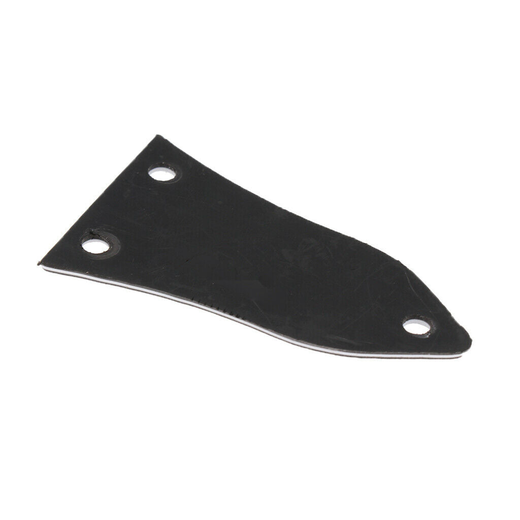 Plastic Truss Rod Cover Plates Replacement and Screws for Guitar Parts Black