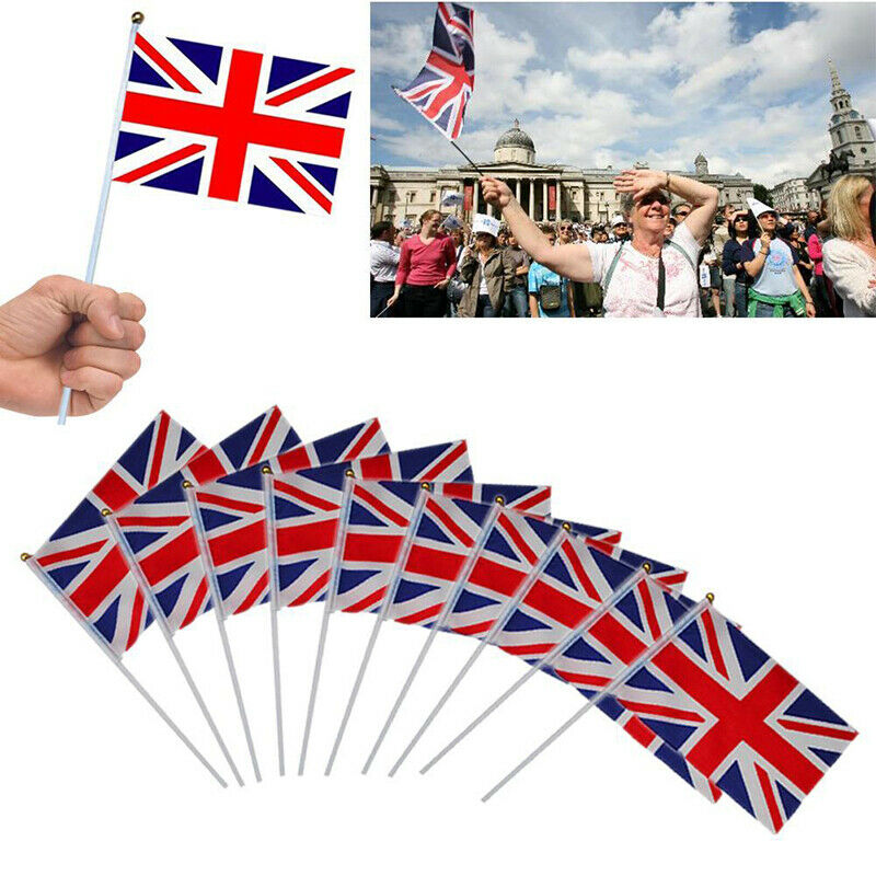 1pc Union Jack Hand Waving Flag Royal Jubilee UK GB Great Britain NFJ..l8
