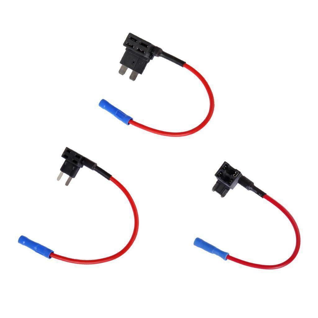 3pcs Add-A-Circuit TAP Micro/Mini/Standard(ATM, APM) Blade Fuse Holders Car 32V