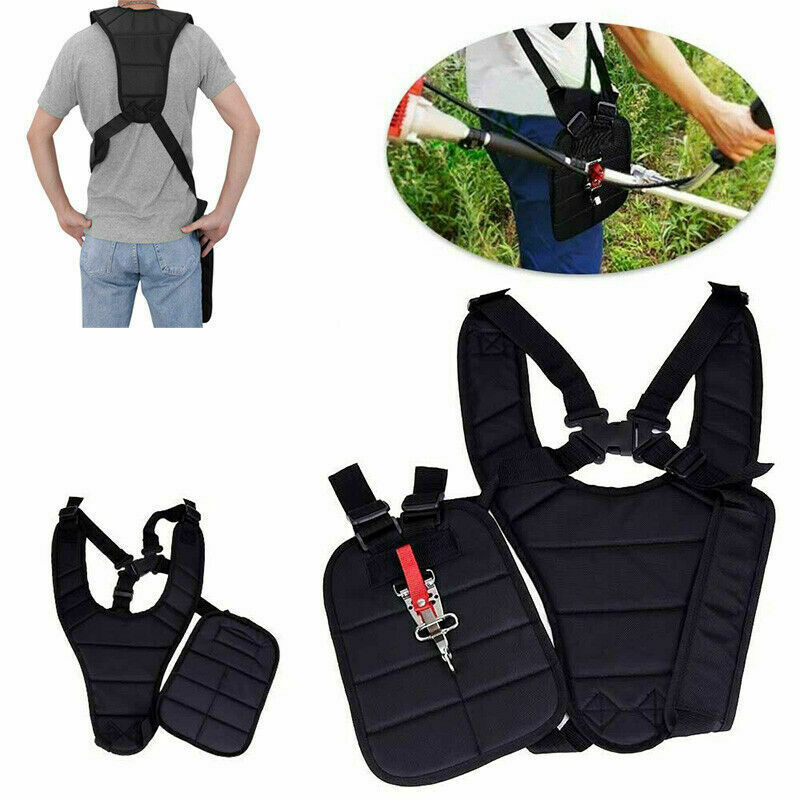 Universal Black Adjustable Brush Cutter Shoulder Strap with Carry Hook